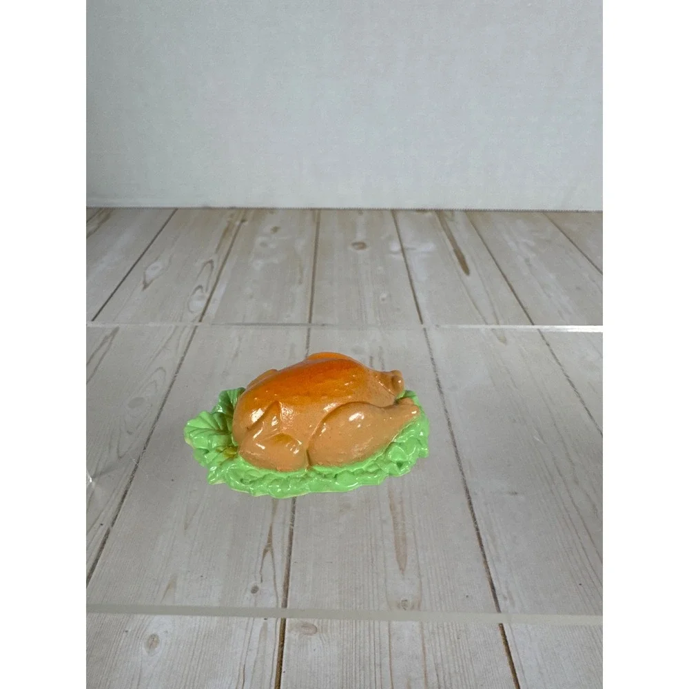 Dollhouse Roast Turkey Food Plastic Barbie Size Pretend Play‎ Miniature Toy